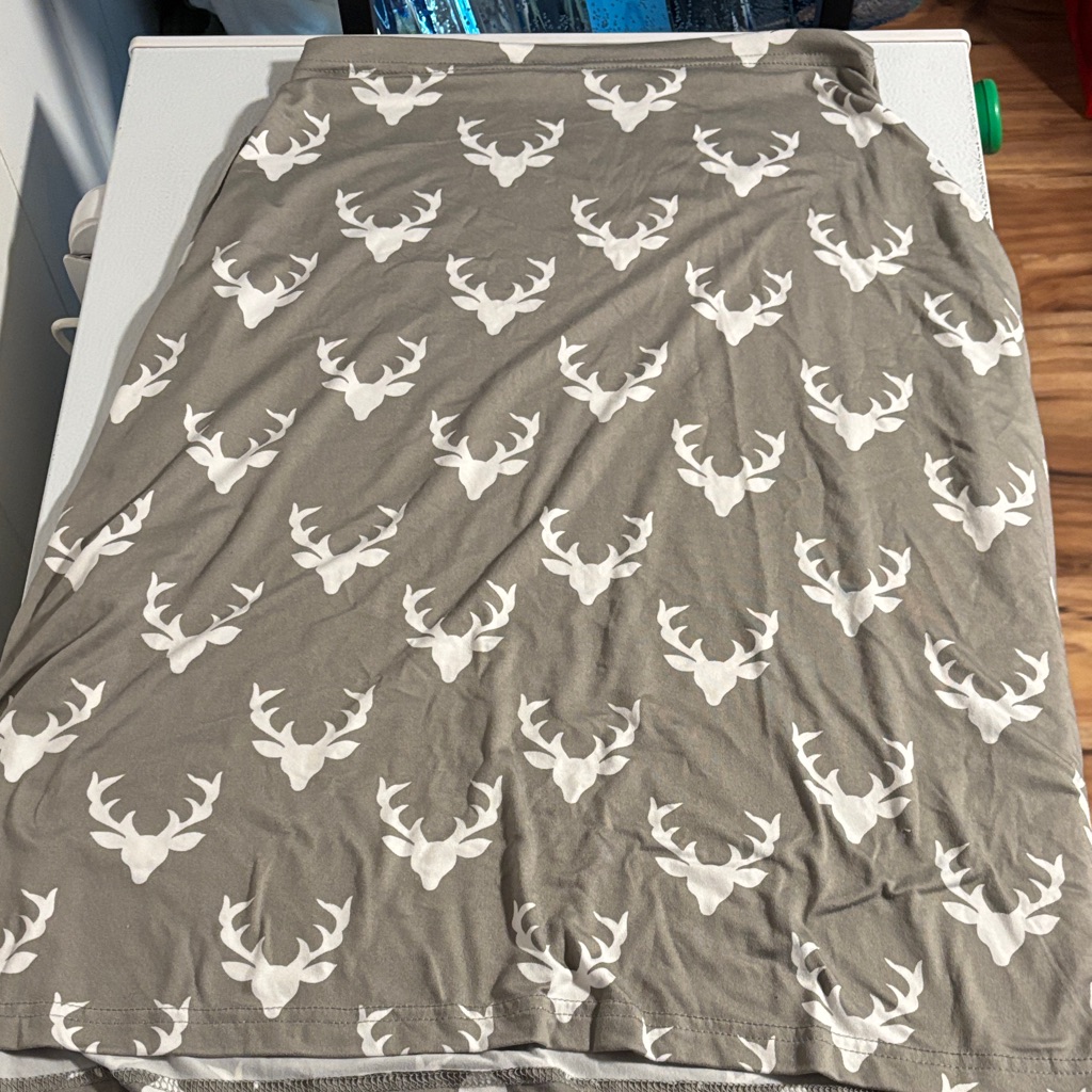 Gray Deer Print Car Seat Cover